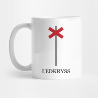 Ledkryss winter snow sign waymark Mug